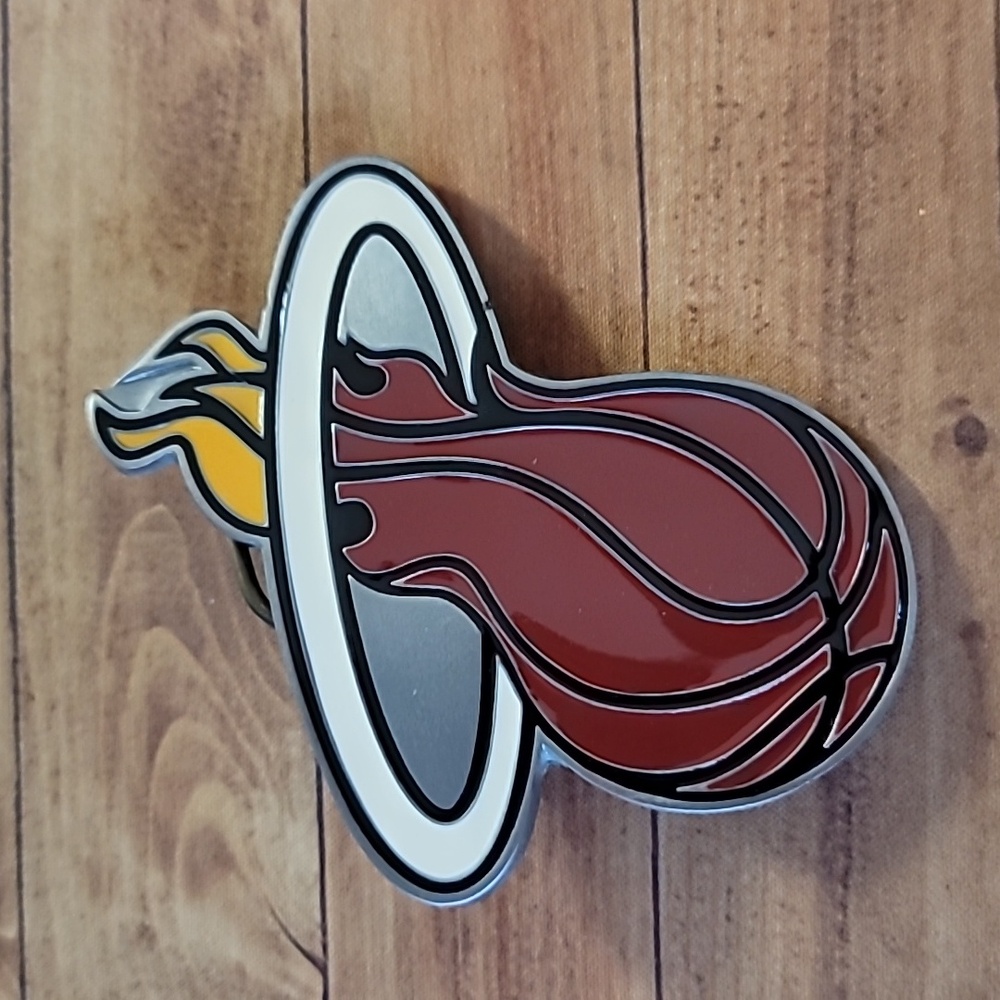 Miami Heat NBA Belt Buckle Basketball Logo Official Licensed Product 2005